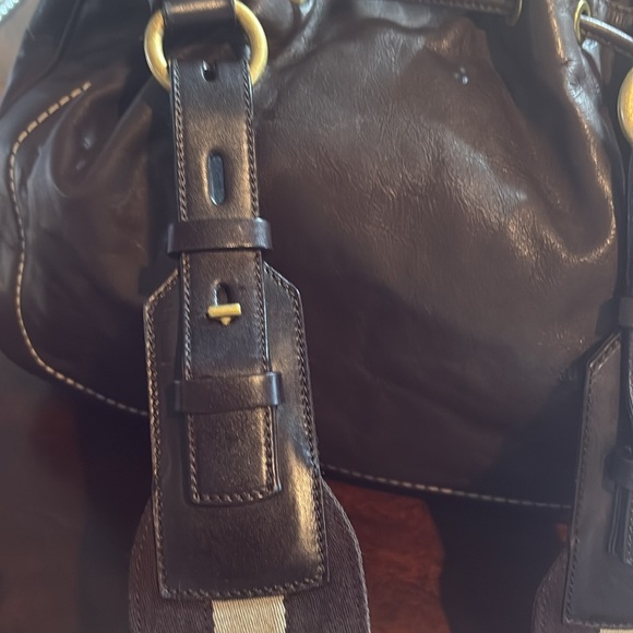 ‼️SOLD‼️BALLY Brown Leather w/Removable Canvas Strap - Picture 8 of 11